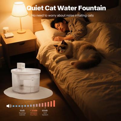 Show full view: Sharper Image AuroraFlow Cordless Dog Water Fountain, White, 2-L slide 6 of 9