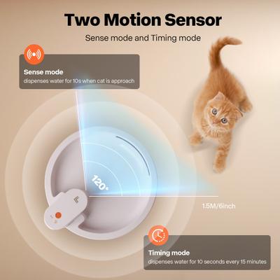 Show full view: Sharper Image AuroraFlow Cordless Dog Water Fountain, White, 2-L slide 3 of 9