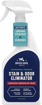 Show full view: Rocco & Roxie Supply Co. Litter Box Cat Odor Eliminator, 12-fl oz bottle + Professional Strength Stain & Odor Eliminator, 24-fl oz spray slide 6 of 9