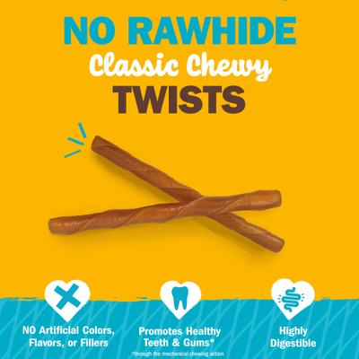 Show full view: Cadet Chewalicious Classic Chewy Rolls Peanut Butter Flavor Dog Chews, 15 count slide 3 of 12