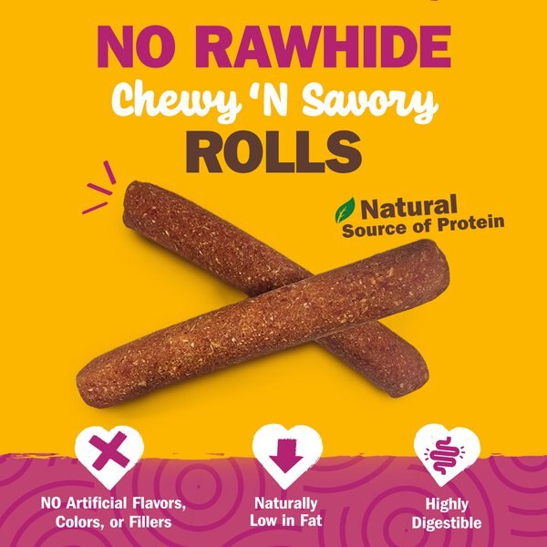 Cadet Chewalicious Chewy 'N Savory Rolls Duck Flavor Dog Chews