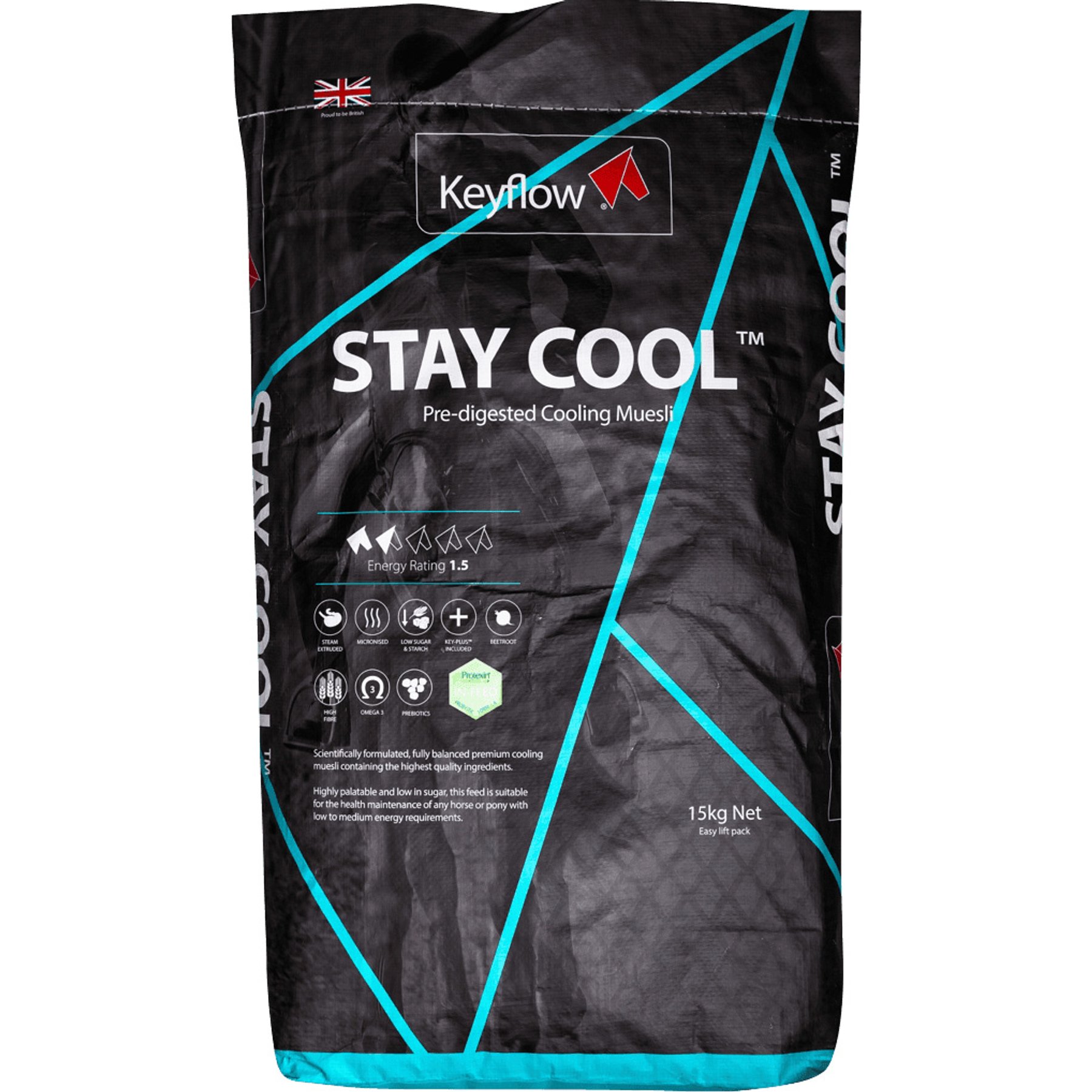 Keyflow Feeds Stay Cool Low Sugar & Low Starch Horse Feed, 33-lb bag
