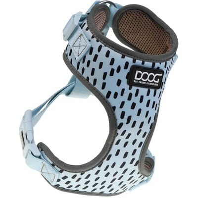 DOOG DOOG Step In Neoflex Dash Dog Harness, Blue/Black/Brown, Small: 12.5 to 17-in chest