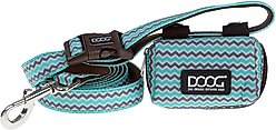 DOOG Walkie Dog Pouch Benji Dog Poop Bag Dispenser, Brown/Blue