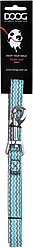 DOOG Neoprene Benji Dog Leash, Blue/Grey, Small: 47-in long, 1/2-in wide