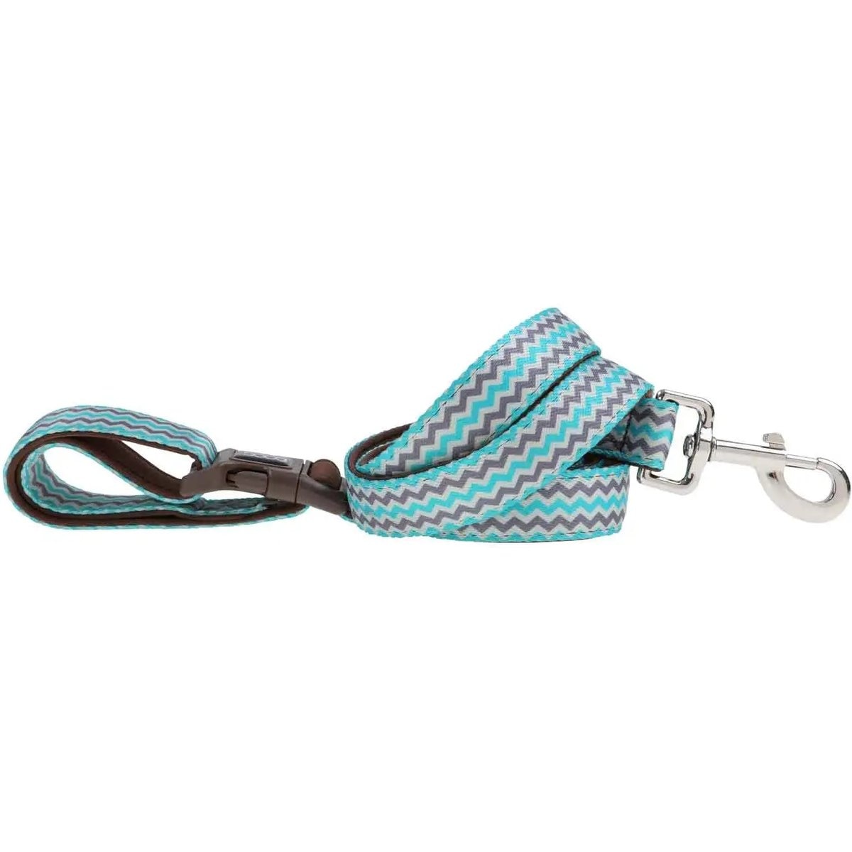 DOOG Neoprene Clip It Benji Reflective Dog Leash, Blue/Grey, X-Large: 62-in long, 1-in wide