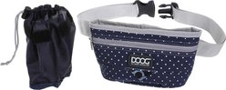 DOOG Treat & Training Dog Pouch, Navy/White Polka Dot, Large