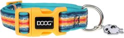 DOOG Neoprene Scout Dog Collar, Yellow/Blue/Red, Large: 16 to 24-in neck, 1.375-in wide