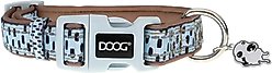 DOOG Neoprene Dash Dog Collar, Blue/Black/Brown, Large: 16 to 24-in neck, 1.375-in wide
