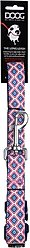 DOOG Neoprene Clip It Gromit Dog Leash, Blue/Pink, X-Large: 62-in long, 1-in wide
