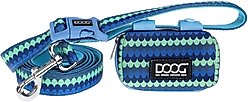 DOOG Walkie Dog Pouch Pluto Dog Poop Bag Dispenser, Navy Blue/Light Blue