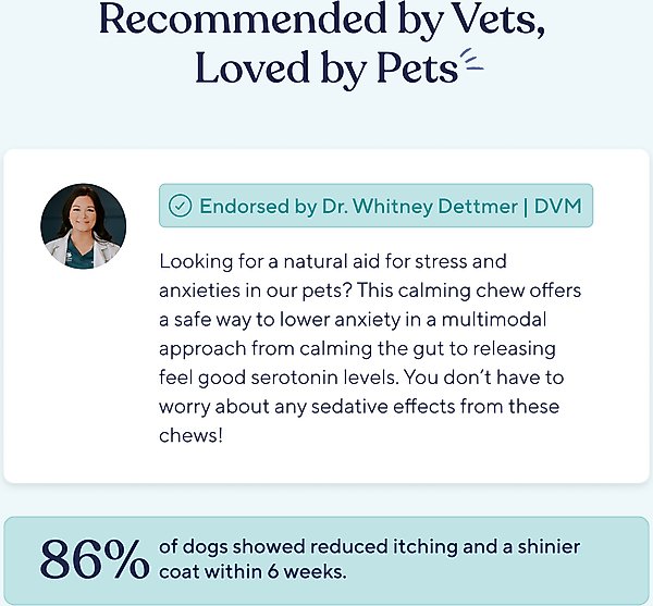 Show full view: Pawfy Calming Turkey Flavor Chews Dog Supplement, 30 count slide 7 of 9