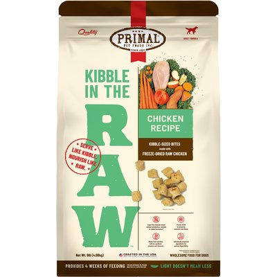 Primal Primal Kibble in the Raw Chicken Recipe Non-GMO Freeze-Dried Dog Food, 144-oz bag