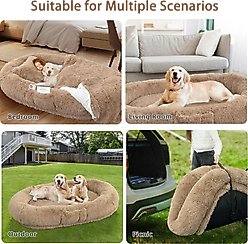 LovMor Oversized Human Dog Bed, Khaki slide 2 of 6