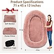 Show in main carousel: LovMor Oversized Human Dog Bed, Pink slide 5 of 7