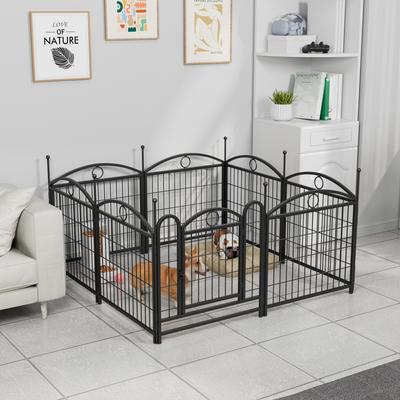 Show full view: Cesicia Heavy Duty Dog Exercise Pen, Black slide 3 of 9