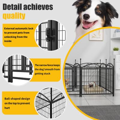 Show full view: Cesicia Heavy Duty Dog Exercise Pen, Black slide 1 of 9