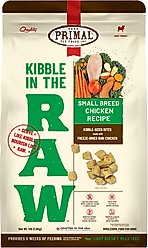 Primal Kibble in the Raw Small Breed Recipe Non-GMO Freeze-Dried Dog Food, 64-oz bag