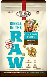 Primal Kibble in the Raw Fish & Pork Recipe Non-GMO Freeze-Dried Dog Food, 24-oz bag