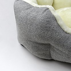 Pet Passion Mello Ultra Luxe Dog Bed, Ivory Tweed, Large slide 2 of 5
