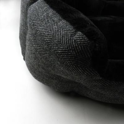 Show full view: Pet Passion Mello Ultra Luxe Dog Bed, Charcoal Tweed, Small slide 4 of 5