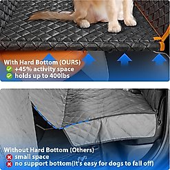 LovMor Dog Car Back Seat Cover Extender, Medium, Orange slide 2 of 8