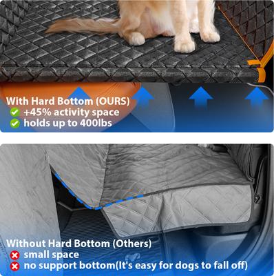 Show full view: LovMor Dog Car Back Seat Cover Extender, Medium, Orange slide 2 of 9