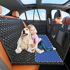 LovMor Back Seat Extender Dog Car Seat Cover, Black