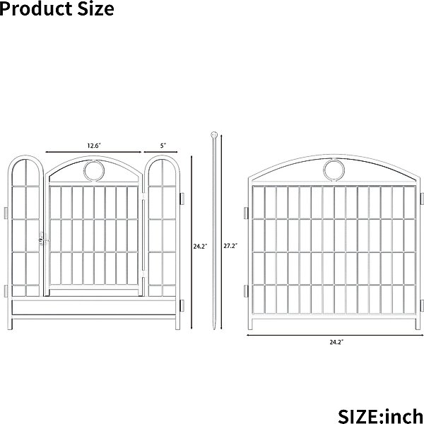 Show full view: Zeus & Ruta Foldable Metal Dog Playpen, White, 24-in, 8 panel slide 6 of 6