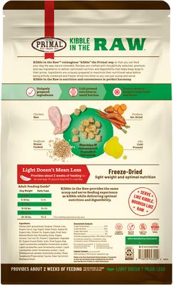 Show full view: Primal Kibble in the Raw Small Breed Recipe Non-GMO Freeze-Dried Dog Food, 24-oz bag slide 3 of 5