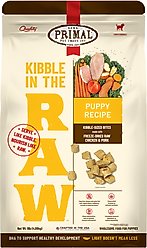 Primal Kibble in the Raw Recipe Non-GMO Freeze-Dried Puppy Food, 144-oz bag