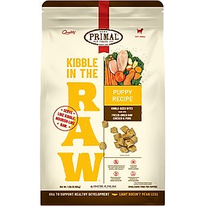 Primal Kibble in the Raw Recipe Non-GMO Freeze-Dried Puppy Food, 24-oz bag