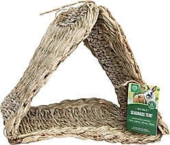 Small Pet Select Tiny Paws Small Pet Seagrass Tent, Brown