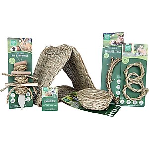 Small Pet Select Tiny Paws Seagrass Play Pack Small Pet Toy, 5 count