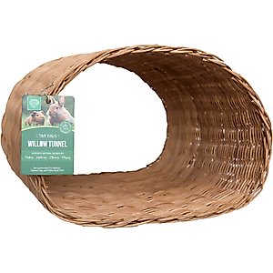 Small Pet Select Tiny Paws Small Pet Willow Tunnel, Brown