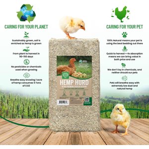 Small Pet Select Hemp Hurd Ultra-Premium Chicken Bedding, 18-lb bag