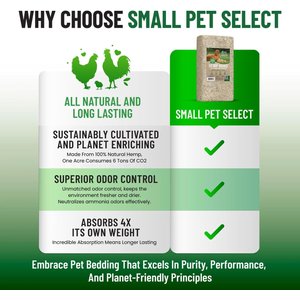 Small Pet Select Hemp Hurd Ultra-Premium Chicken Bedding, 18-lb bag