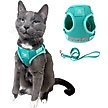 Show in main carousel: Travel Cat Jackson Galaxy Cat Harness & Leash Set, Aqua, Medium: 13.7 to 19.3-in chest slide 1 of 10