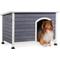 Show in main carousel: Cesicia Elevated Wooden Outdoor Dog House, Grey slide 2 of 6