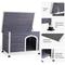 Show in main carousel: Cesicia Elevated Wooden Outdoor Dog House, Grey slide 4 of 6