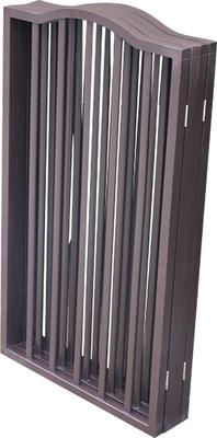 Show full view: Cesicia Freestanding Dog Gate, Dark Brown slide 4 of 7