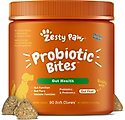 Zesty Paws Probiotic Bites Chicken Flavored Soft Chews Gut Flora & Digestive Supplement for Dogs, 90 count