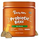 Zesty Paws Probiotic Bites Chicken Flavored Soft Chews Gut Flora & Digestive Supplement for Dogs, 90 count