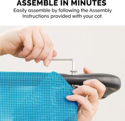 FurHaven Elevated Dog & Cat Bed, Capri Blue, Large slide 2 of 9