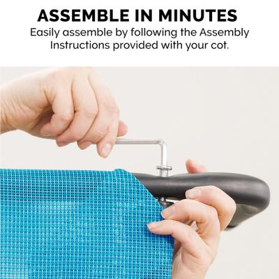 Show full view: FurHaven Elevated Dog & Cat Bed, Capri Blue, Medium slide 7 of 11