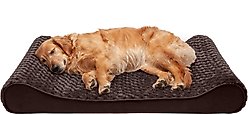 FurHaven Ultra Plush Luxe Lounger Orthopedic Cat & Dog Bed with Removable Cover, Chocolate, Jumbo