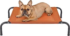 FurHaven Elevated Dog & Cat Bed, Terracotta Red, Small