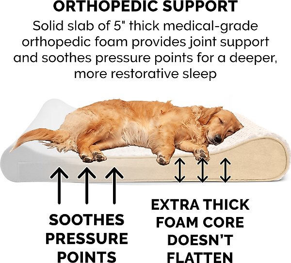 FurHaven Ultra Plush Luxe Lounger Orthopedic Cat & Dog Bed with Removable Cover