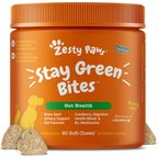 Zesty Paws Stay Green Bites Chicken Flavored Soft Chews Grass Protection Urine Neutralizer & Digestive Supplement for Dogs 90 count