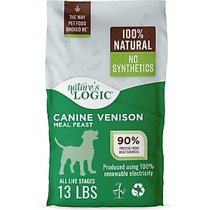 Nature's Logic 100% Natural Canine Venison Meal Feast All Life Stages Dry Dog Food, 13-lb bag